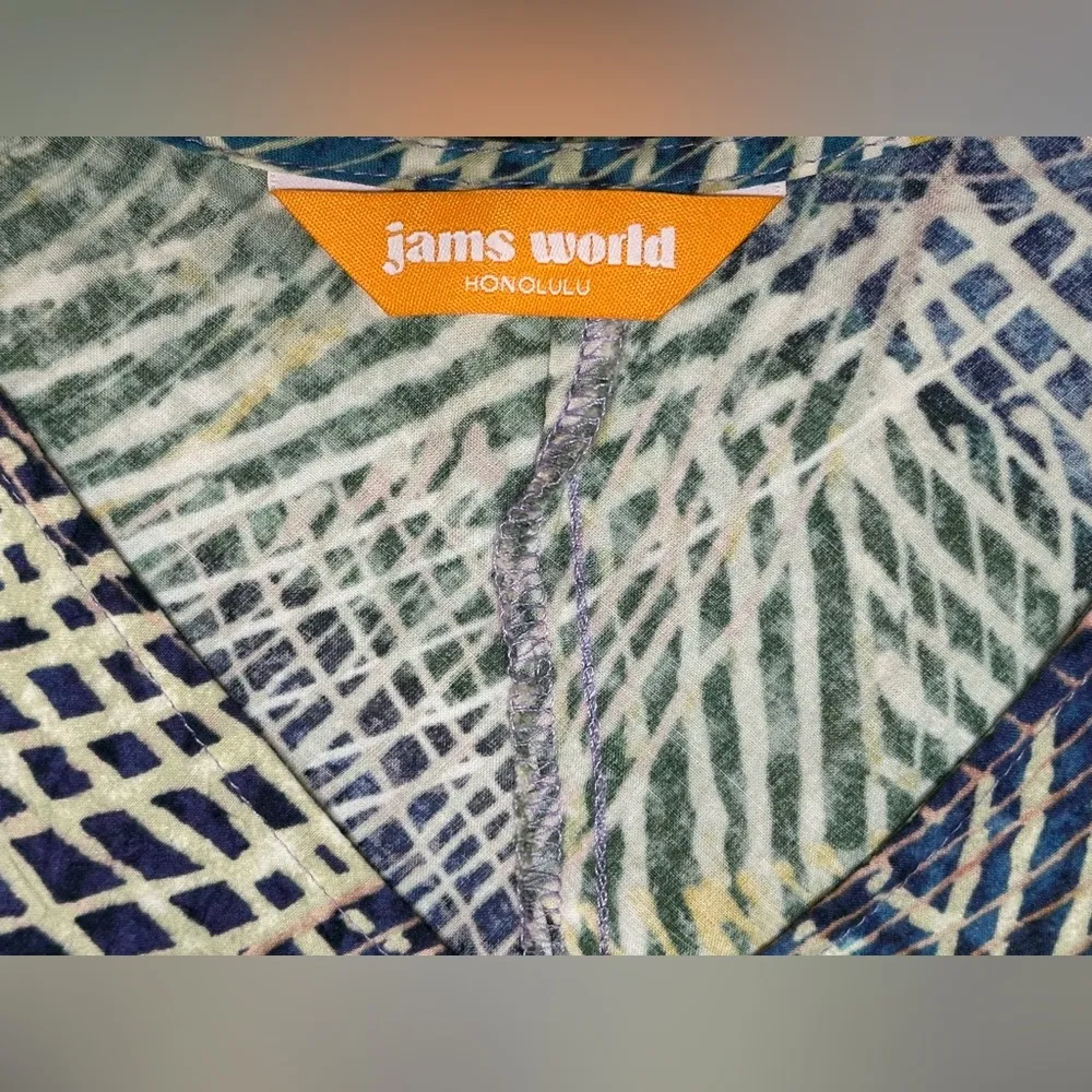 Jams World Honolulu Hawaii Hibiki Sleeveless V-Neck Shift Dress Women’s XS - Image 7