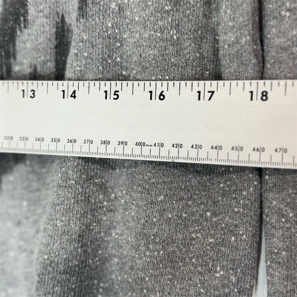 Billabong Gray Aztec‎ Ikat Graphic Sweatshirt M Raw Hem Distressed Boho Pullover - Image 6