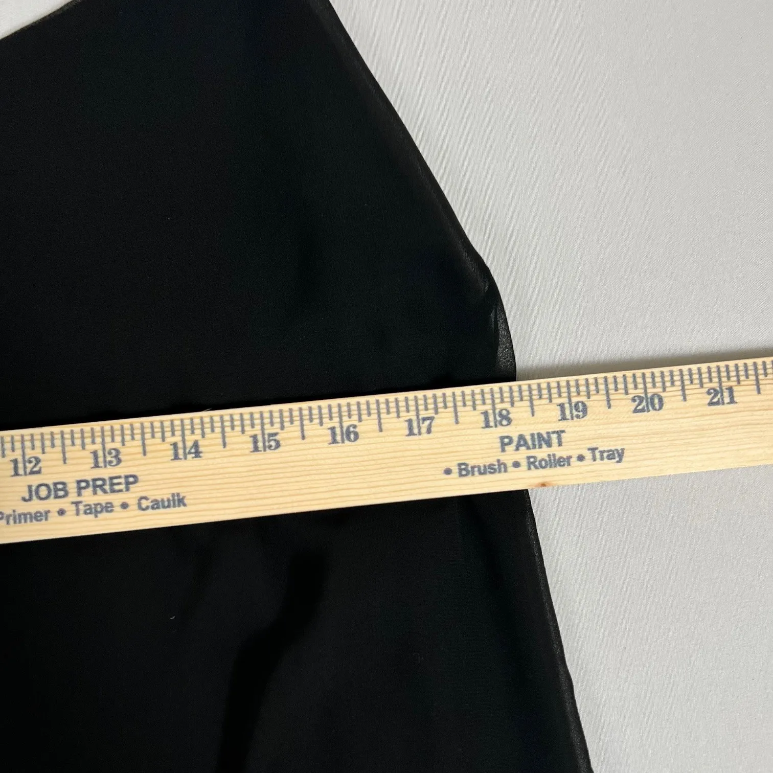 NY & Co Size Large Black Chiffon Tank Top‎ Sleeveless Blouse - Image 5