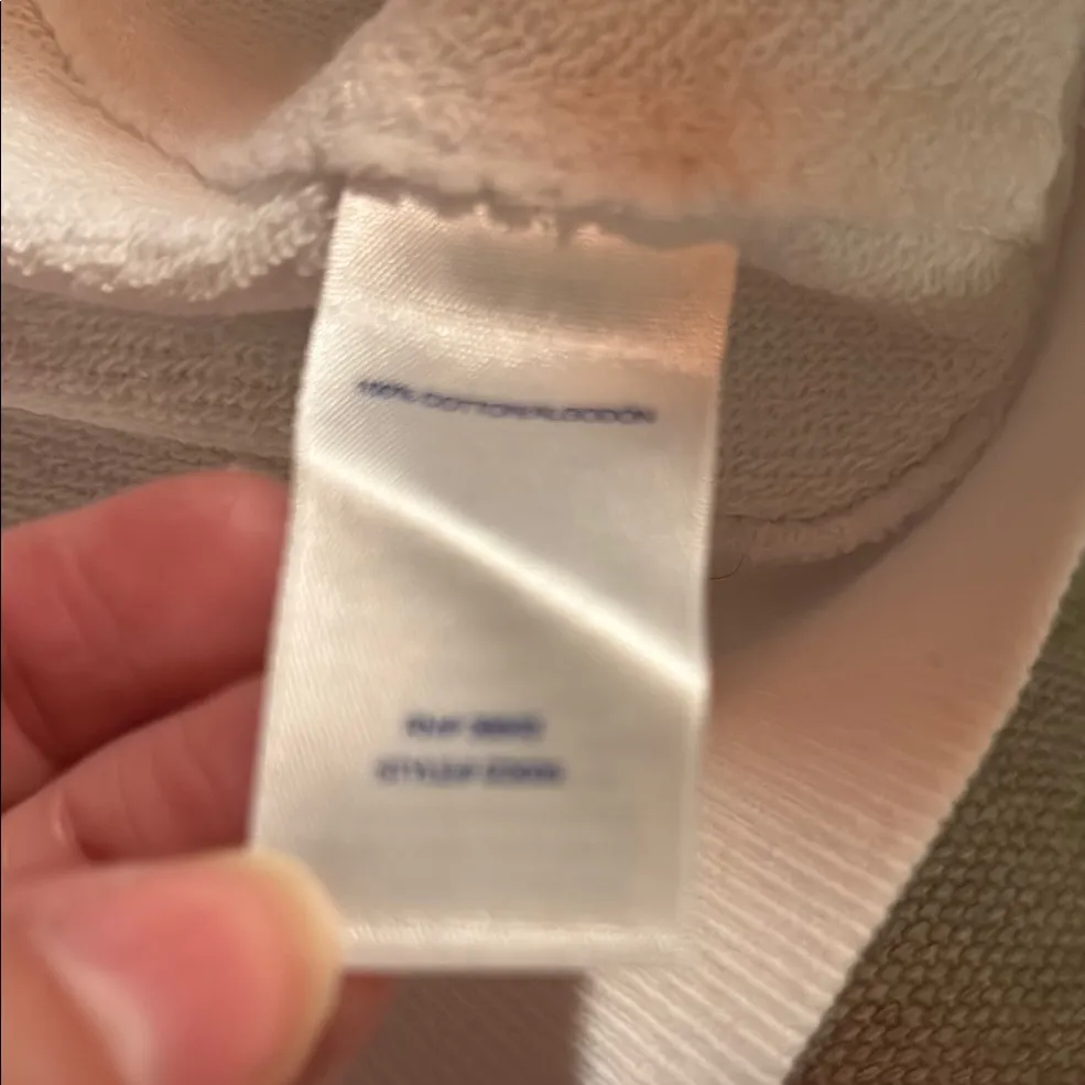 Izod White and Blue Half-Zip Sweatshirt - Image 6