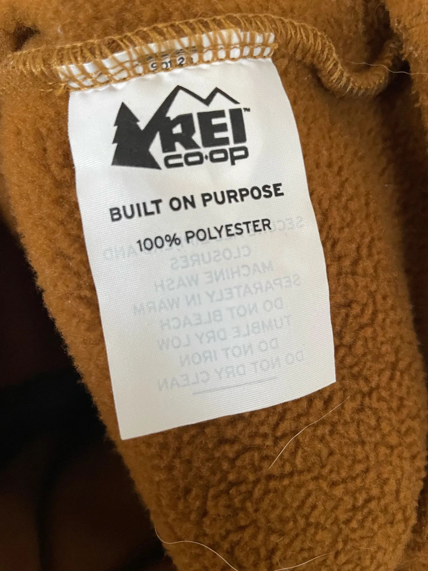 REI coop Women Fleece Full Zip Sweatershirt Size M Brown - Image 5