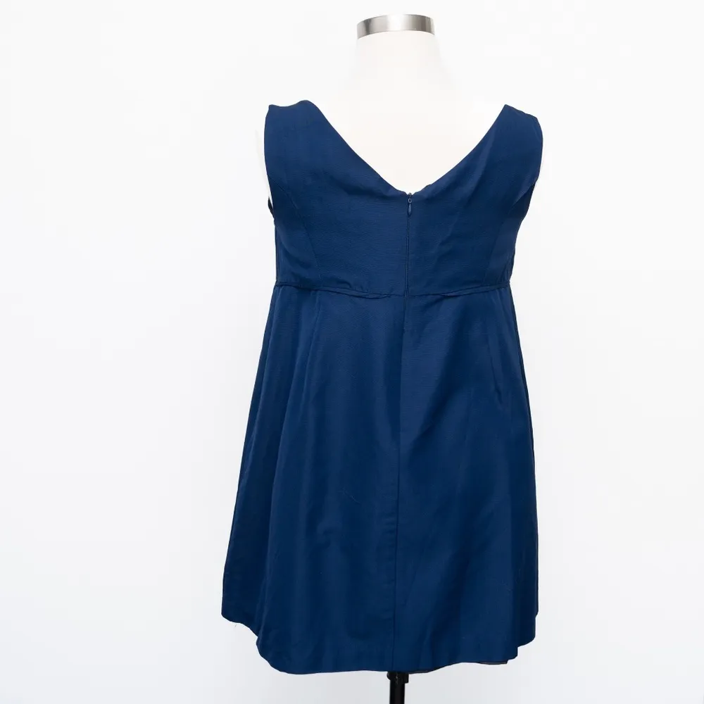 J Crew - Fit and Flare Mini V-neck dress - Image 5