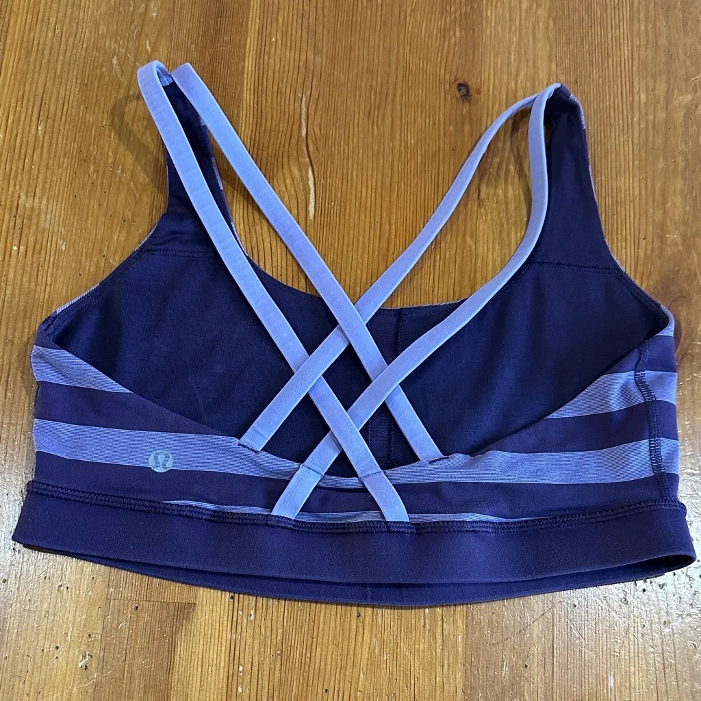 Lululemon Striped purple  Women's Sport  Top - Image 2