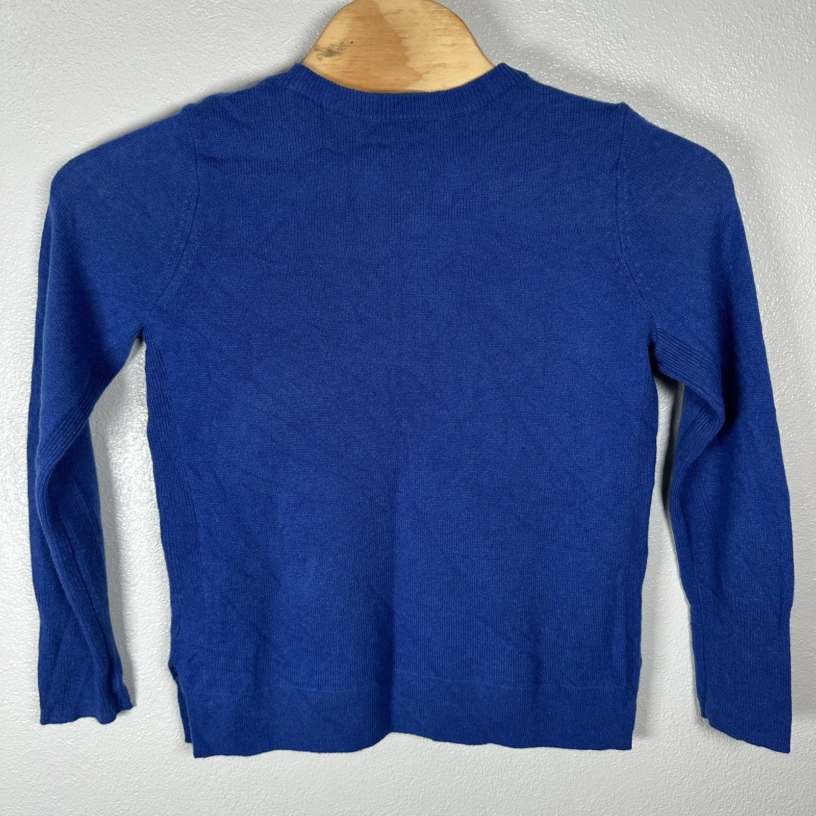 Halogen  Cashmere Sweater Womens Large Blue Crew Neck Soft Pullover Lightweight - Image 4