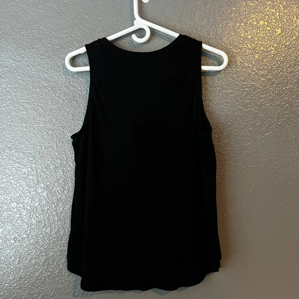 Old Navy Black Sleeveless Tank Top Women’s Large Casual Basic Shirt - Image 3