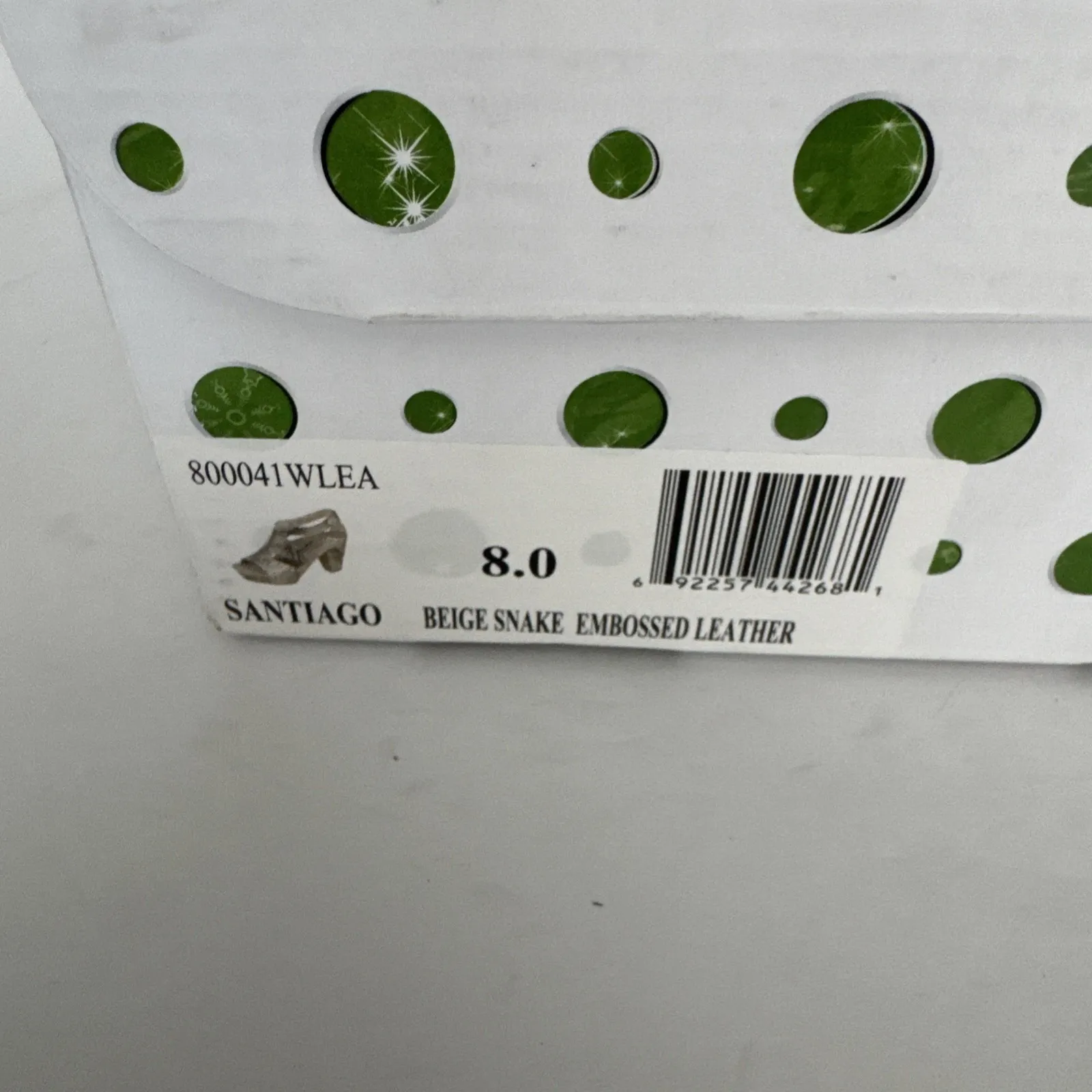 Earthies Sandles Santiago Beige Snake Embossed‎ Leather Studded Edgy Animal 8 B Tan - Image 12