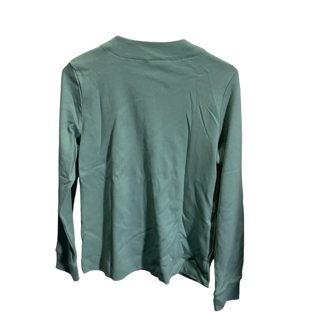 Isaac Mizrahi Live Essentials Button-Up Cardigan XS Mint Green - Image 4