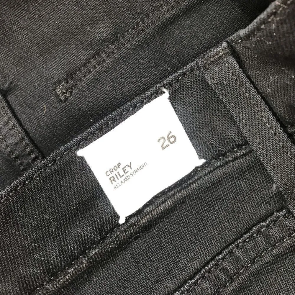 NWT Hudson riley‎ relaxed straight jeans in black exposed zipper - Image 8