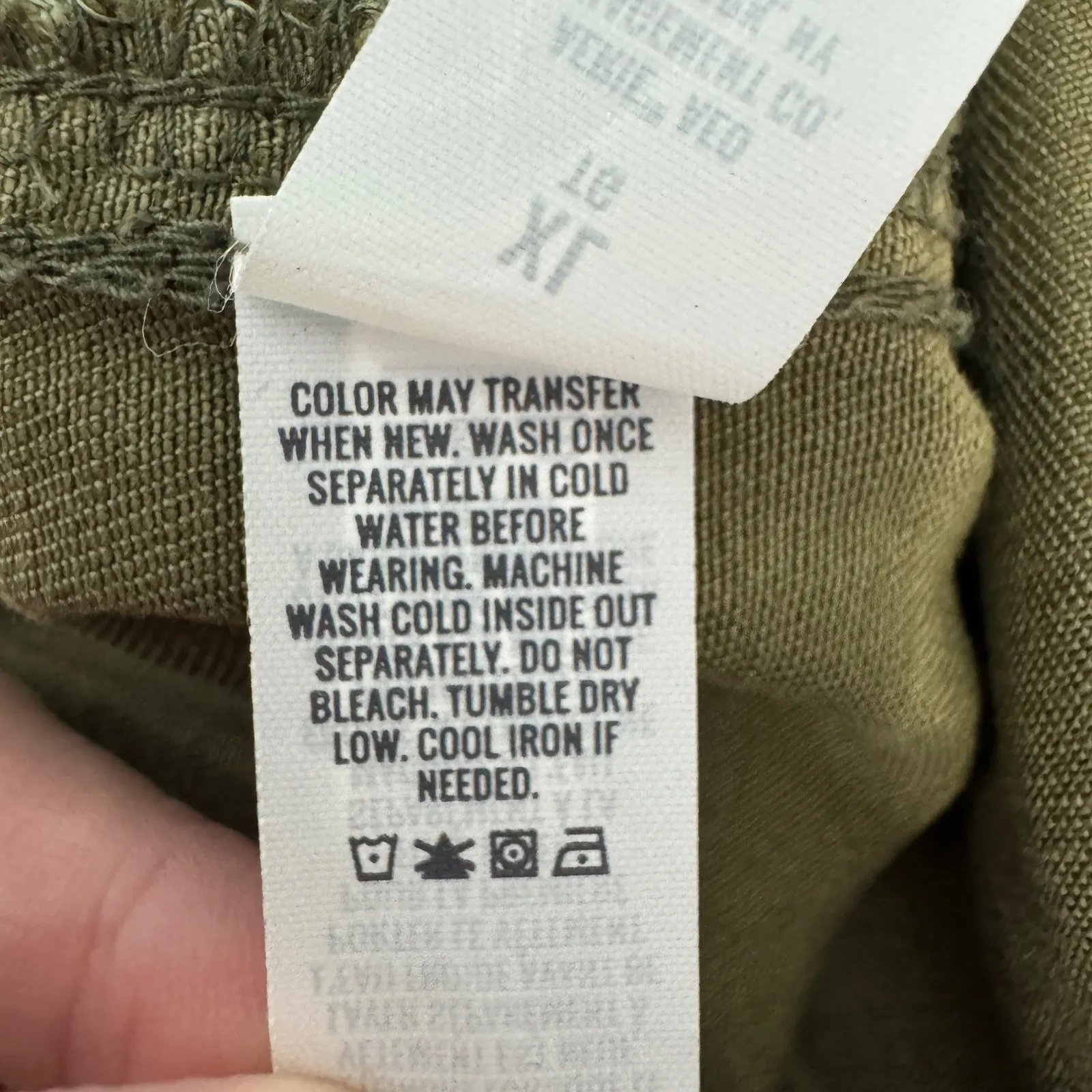 NEW Aerie Adventure Shorts XL Green Utility Raw‎ Hem Elastic Waist Comfortable - Image 11