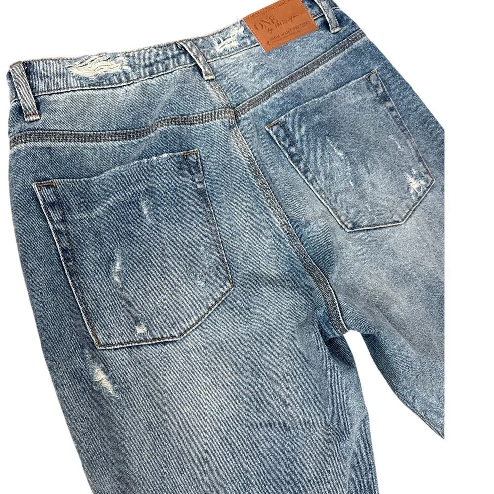 One x One Teaspoon High Waist Freebird Rigid Skinny Leg Jeans Light Wash Size 29 Blue - Image 7