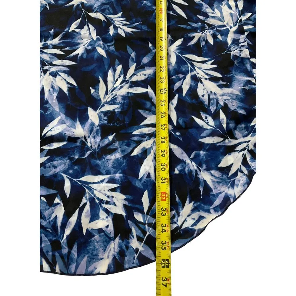 Maxine of Hollywood Blue Tropical Kaftan Cover-up Swimwear Women Size XS | 58-32 - Image 5