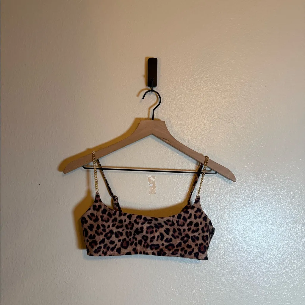 WEWOREWHAT
Chain Cami Leopard‎ Bra - Image 2