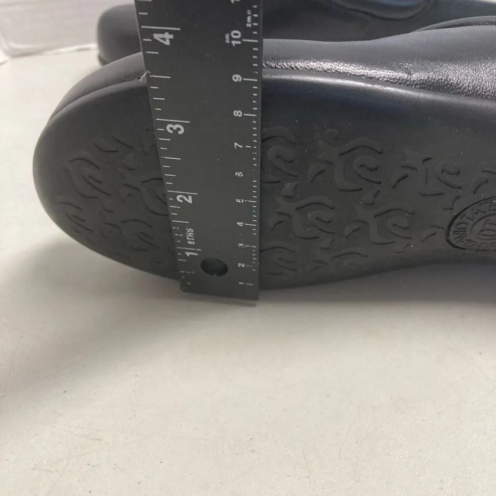 DAVID TATE‎ Women’s Black Leather Clogs Mules Size 8M - Image 8