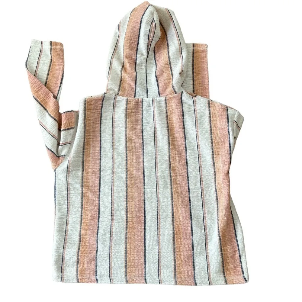 Ocean Drive Hoodie Womens M Beach Stripes Terry Pullover‎ - Image 4