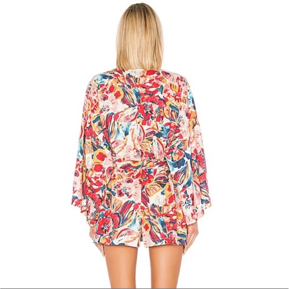 Free People The Only Romper in Ivory Combo Size Small - Image 2