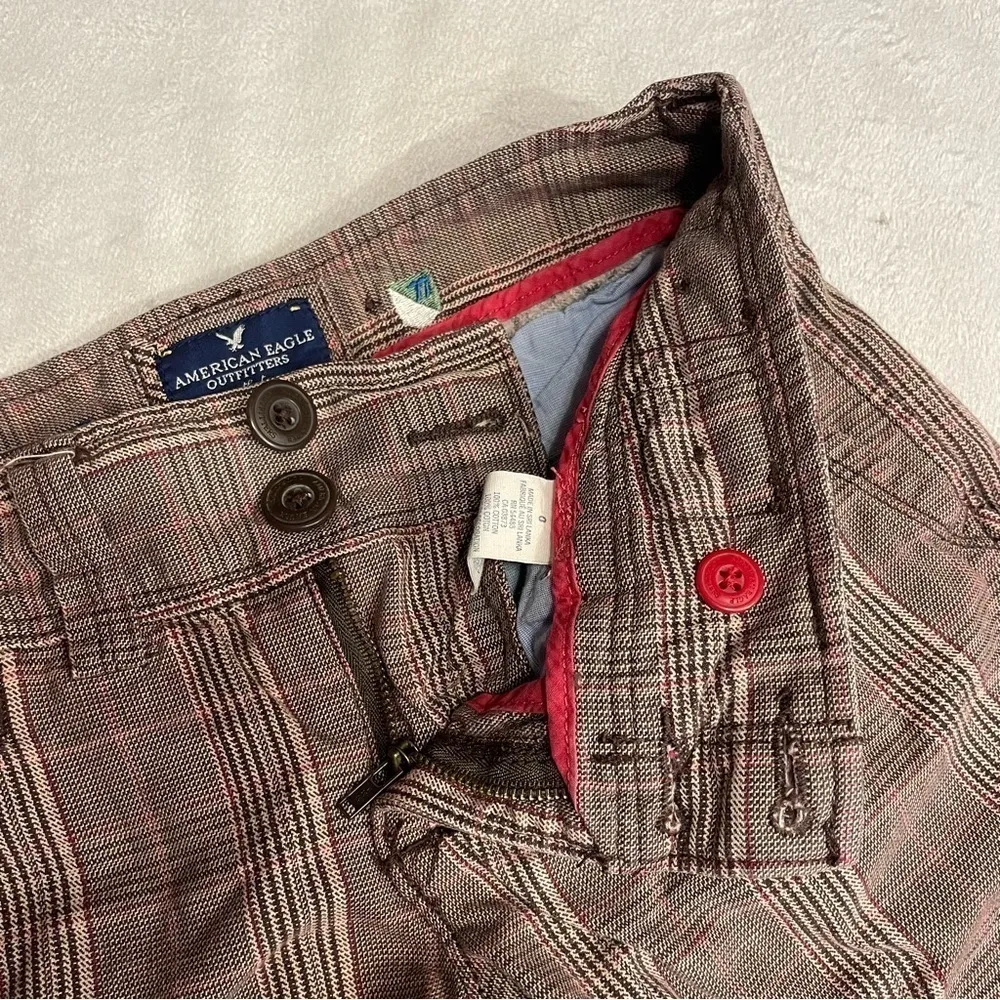 American Eagle Y2K Jorts Vintage Plaid Shorts Academia 2000s - Image 13