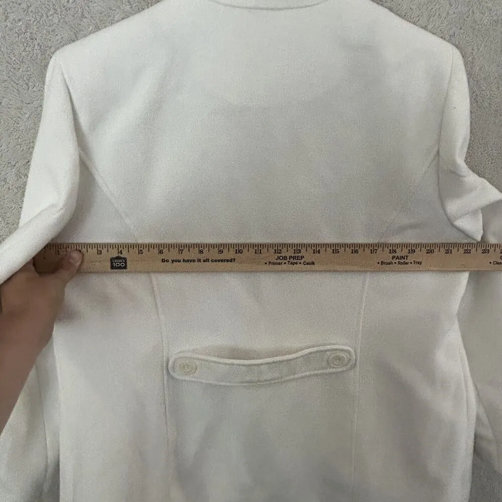 Chicos 3 XL 16 Jacket Blazer Felt White Pocket Career Classic - Image 11