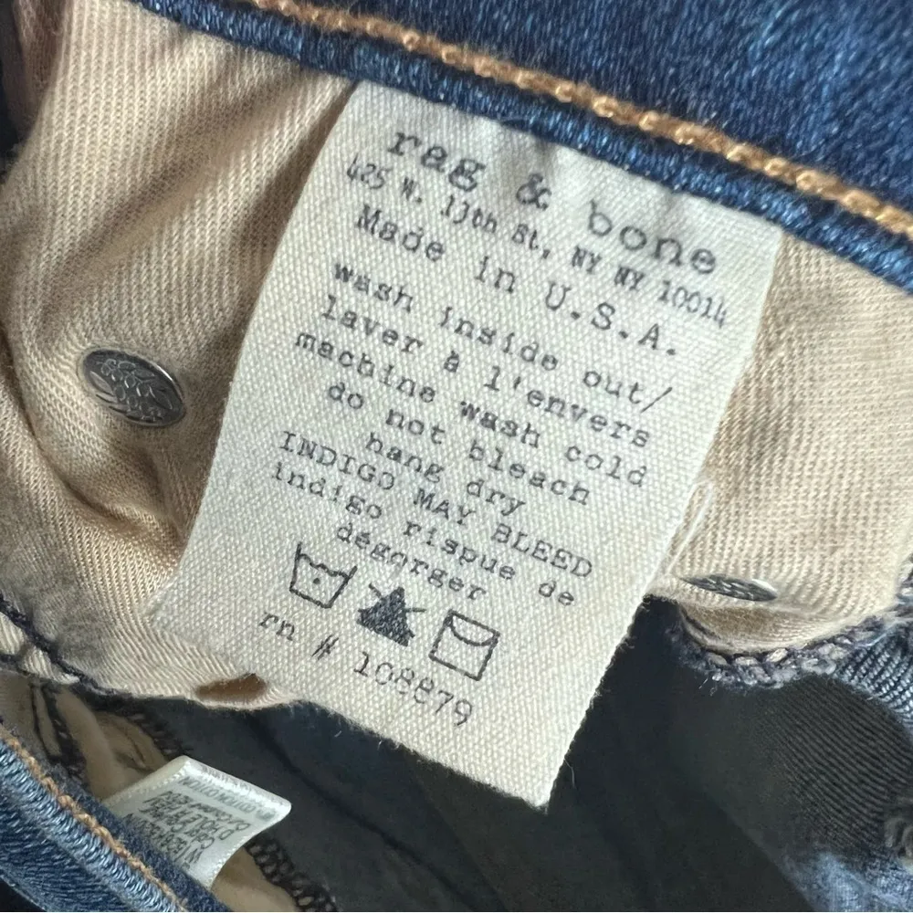 Rag & Bone x Intermix Capri Distressed Jeans Denim 25 - Image 14