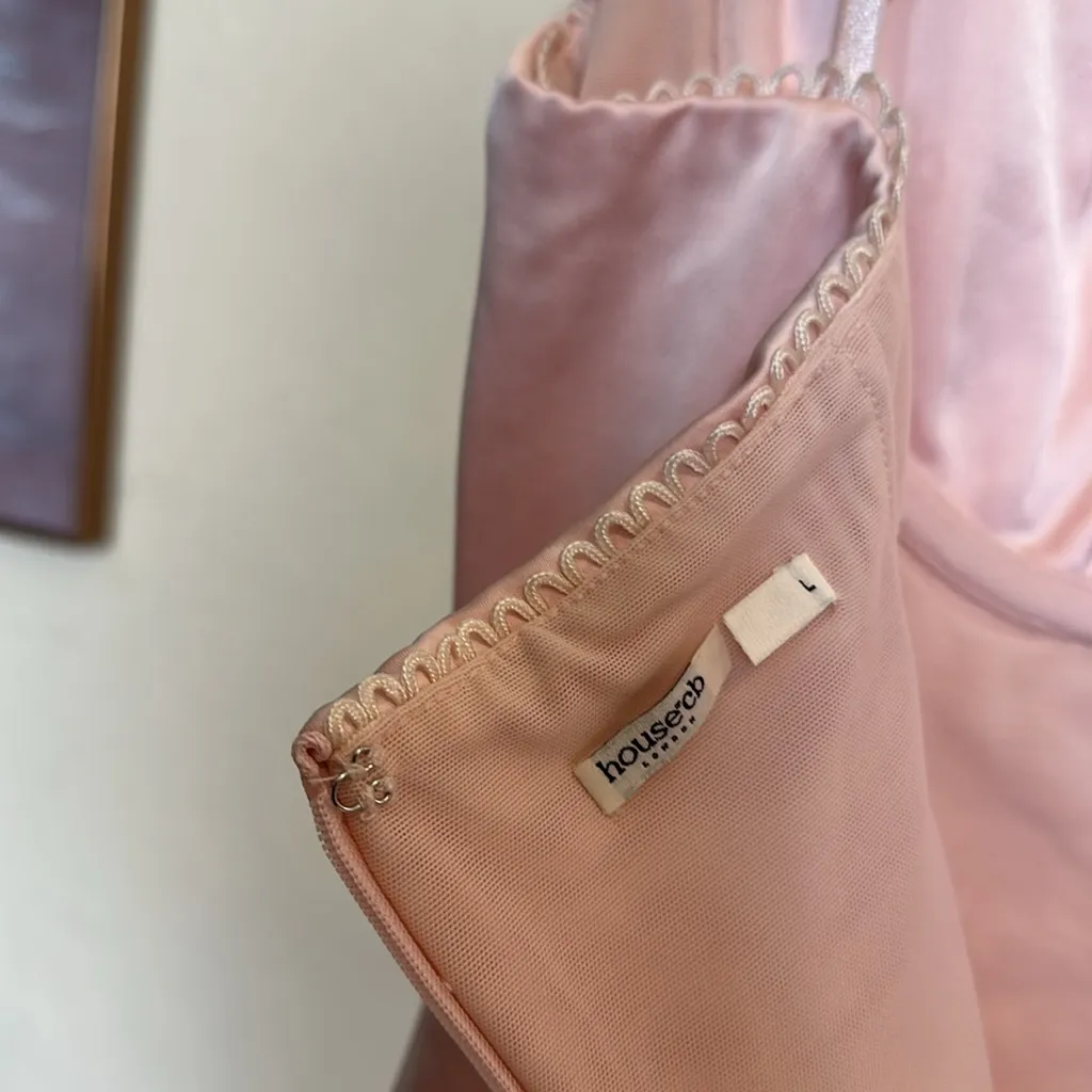 HOUSE OF CB 'Stefania' Soft Peach Corset Maxi Dress‎ NWOT Size L - Image 8