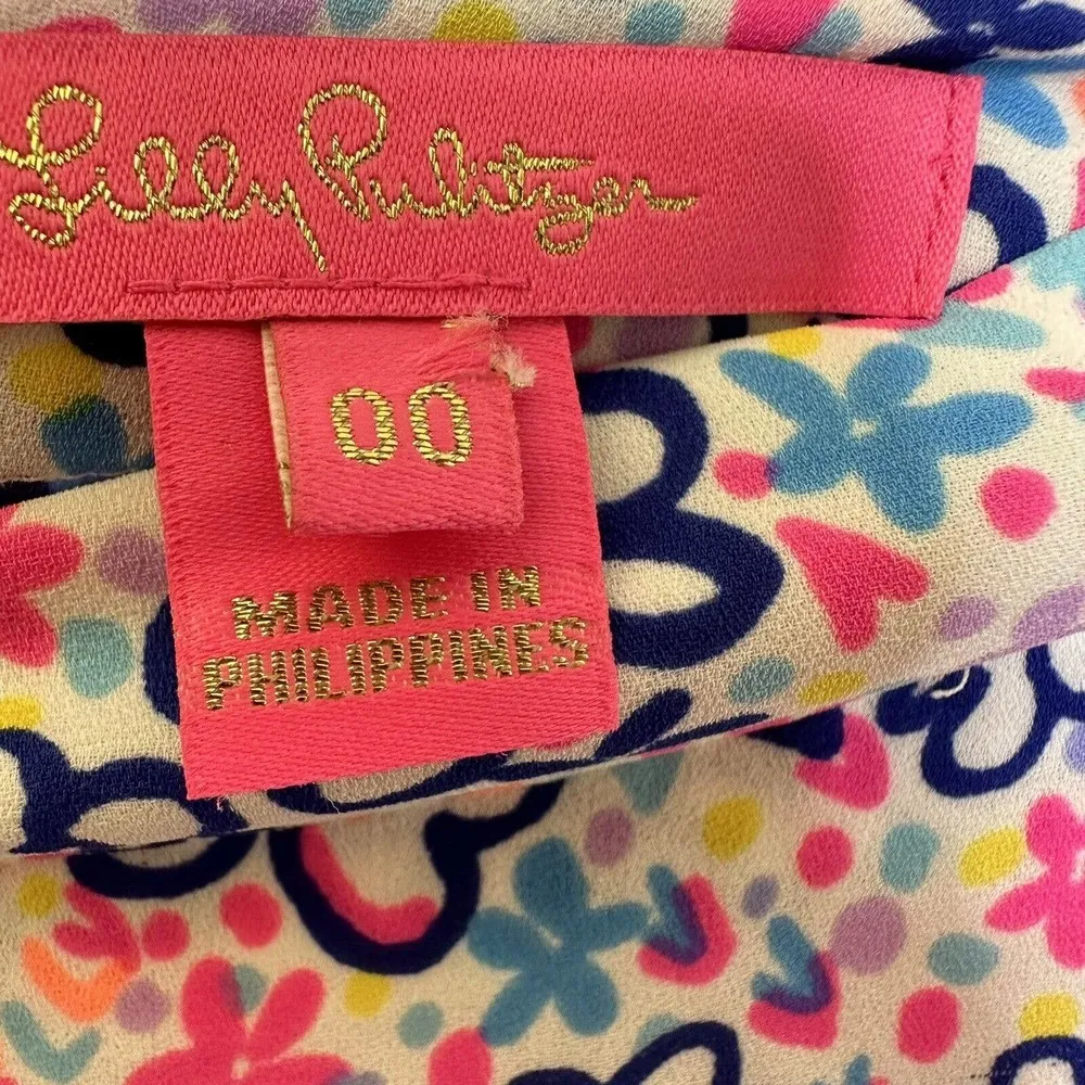 Lilly Pulitzer New Tilly Tiered Ruffle Skirt Multi Fun Sun Repeat Ditsy Skirt 00 - Image 7