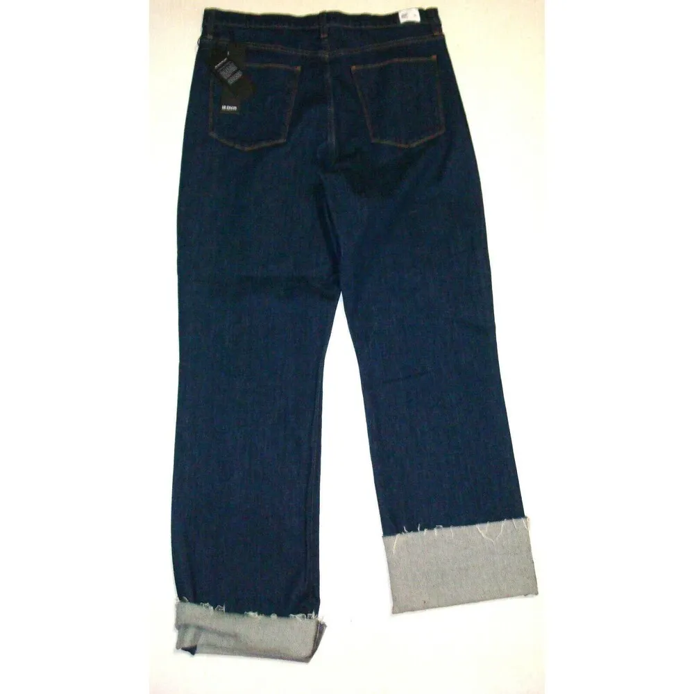 New Womens Designer Hudson Jeans 31 NWT High Rise Zoeey Straight Deep Blue Dark - Image 2