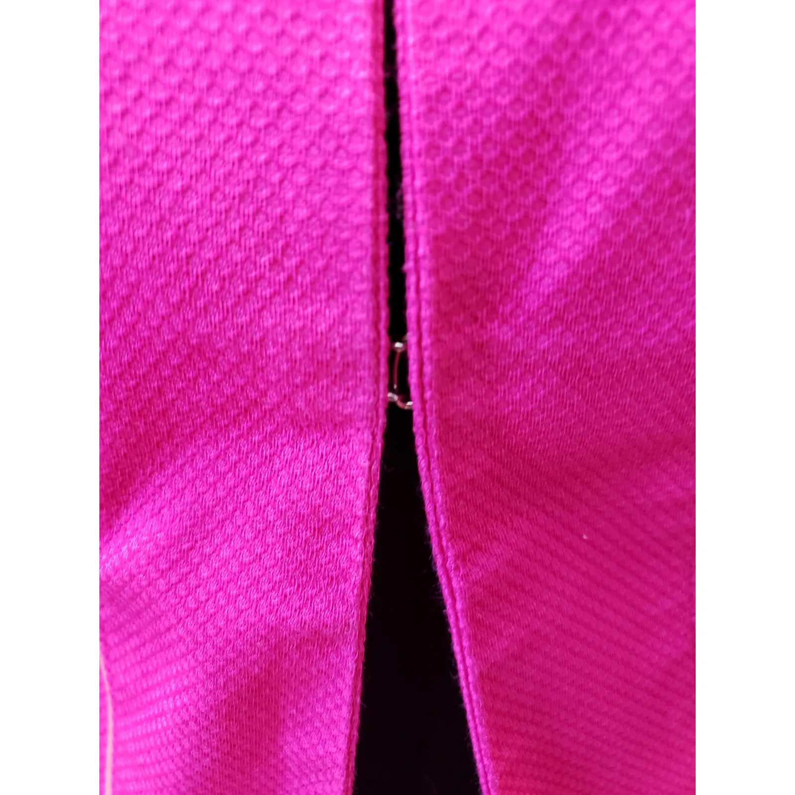 Chadwicks Jacket Women's Size 10 Pink Poplin Lined Cotton Long Sleeve Hook & Eye - Image 3