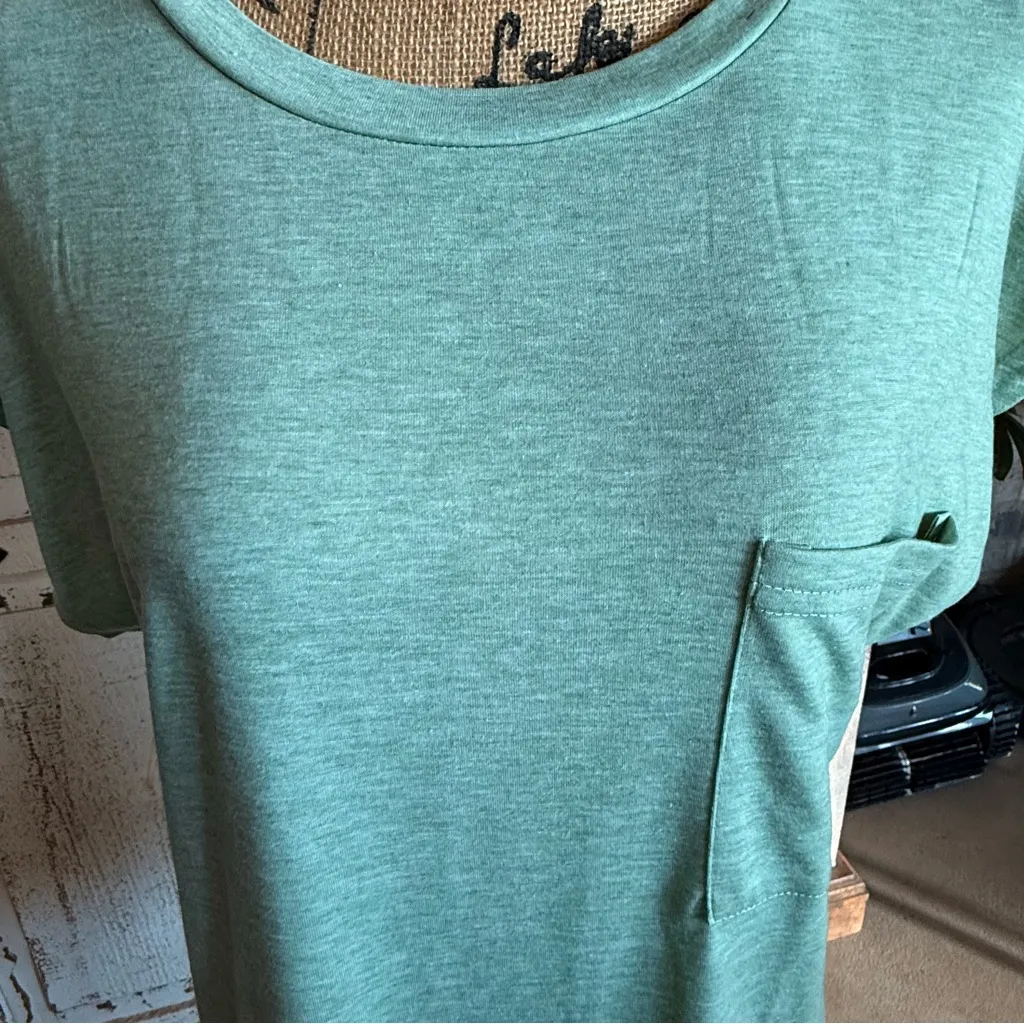 Source Unknown Mint Green Short Sleeve Top - Image 2