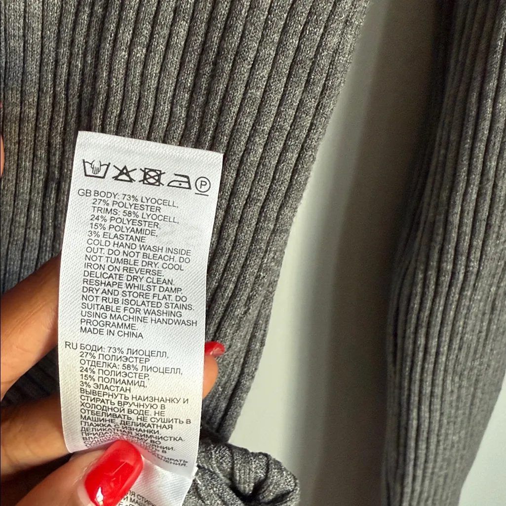 REISS Elle Ribbed Crewneck Sweater Large - Image 9