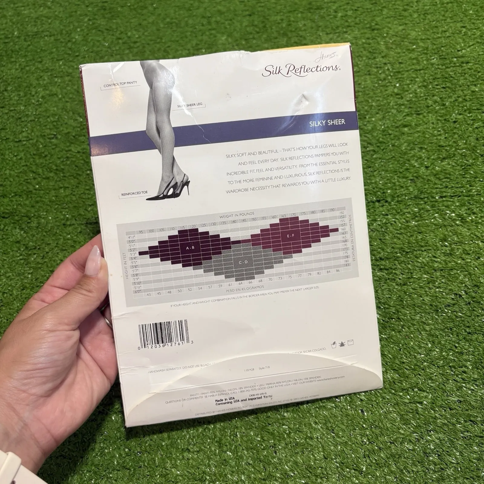Vtg Hanes Silk Reflections Sz CD Little Color Silky Sheer Control Top Pantyhose - Image 3