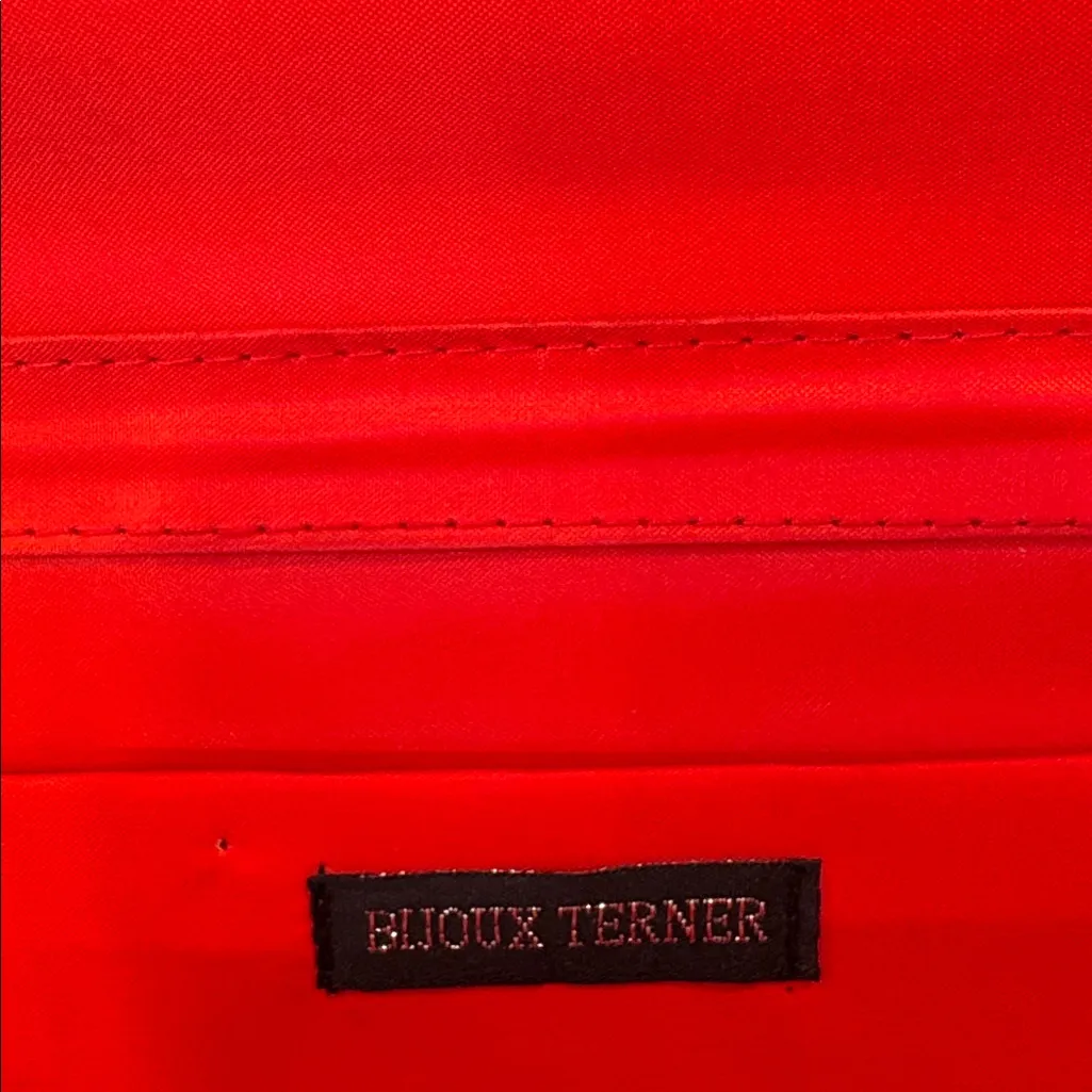 Bijoux Terner  Vintage Satin Baguette Clutch - Image 3