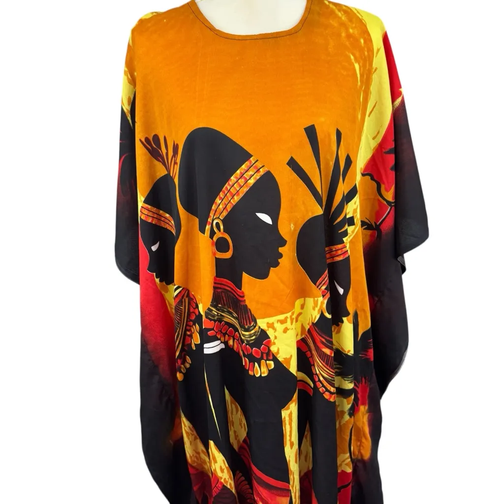 African/tribal kaftan, Free Size, colorful, ethnic, boxy cut, flowy, casual Multiple - Image 2