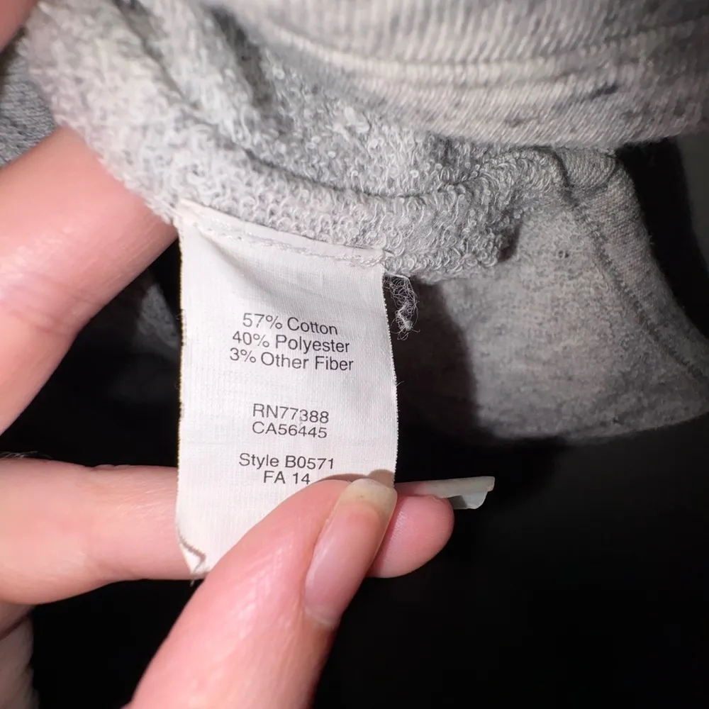 Madewell Women's Marled Sweatshirt Tee size M/L Item Basic Casual Cotton Cropped - Image 4