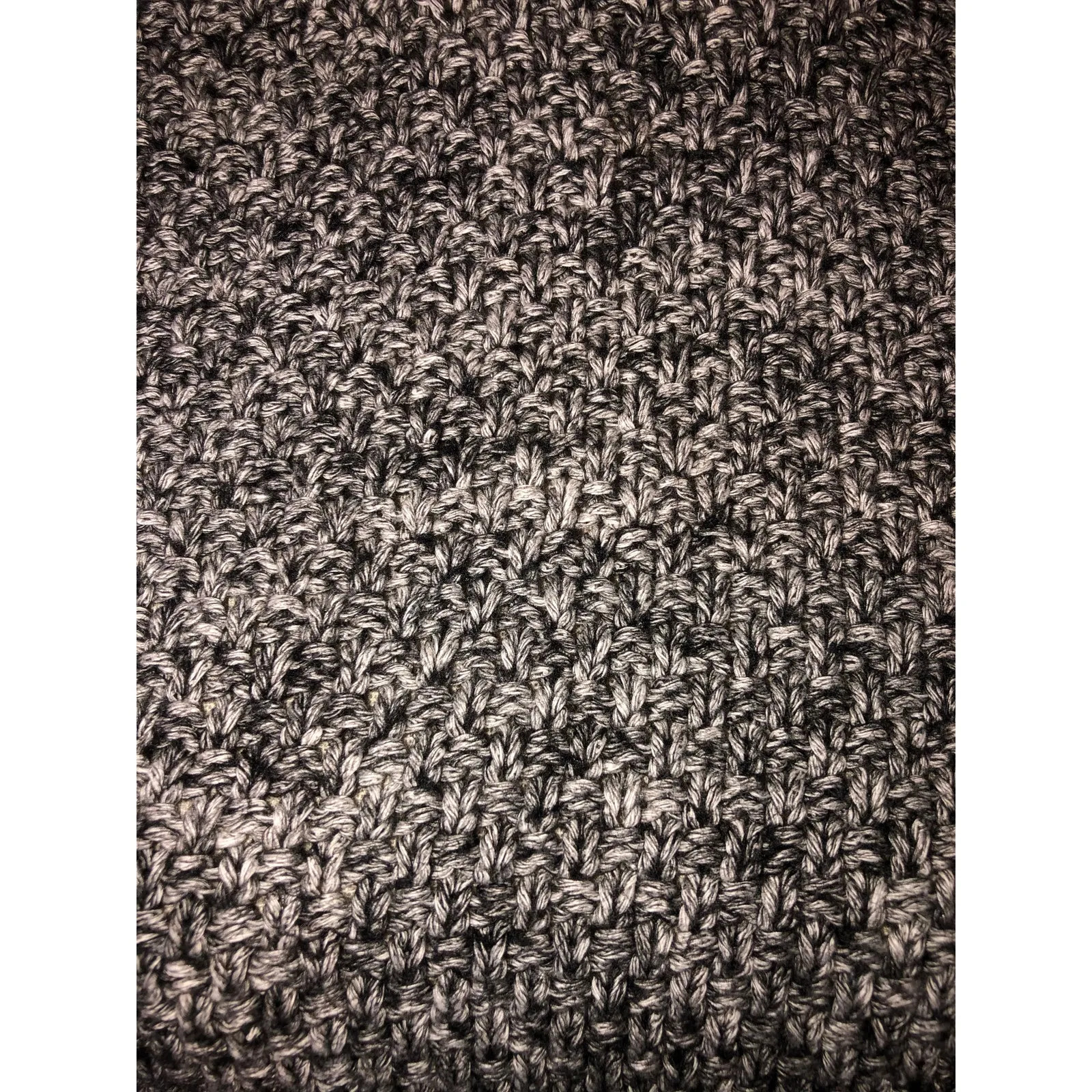 Funnel Neck Sweater Size M Gray Ralph Lauren Chaps Heathered Long Sleeve Cotton - Image 3