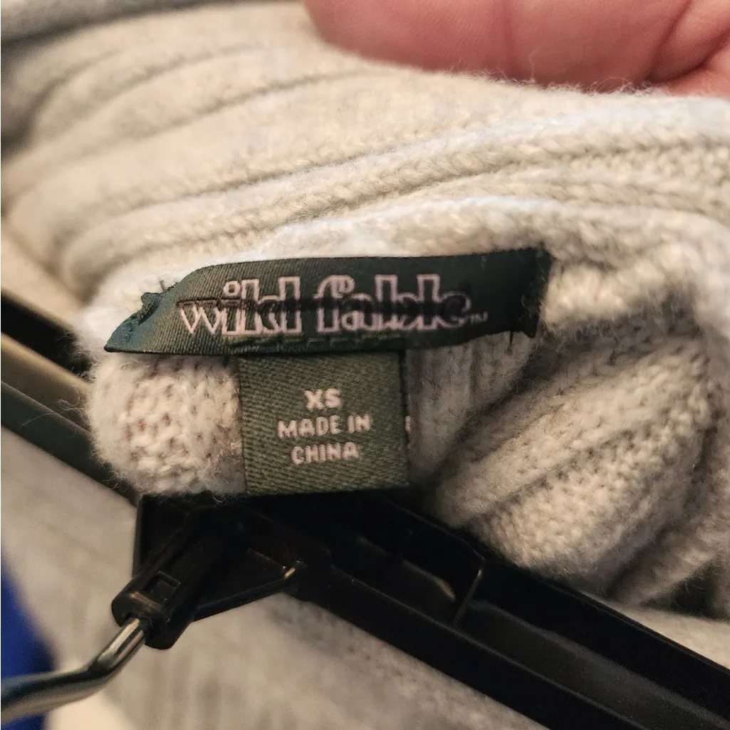 Wild fable grey knitted long skirt size womens xs nwot - Image 3