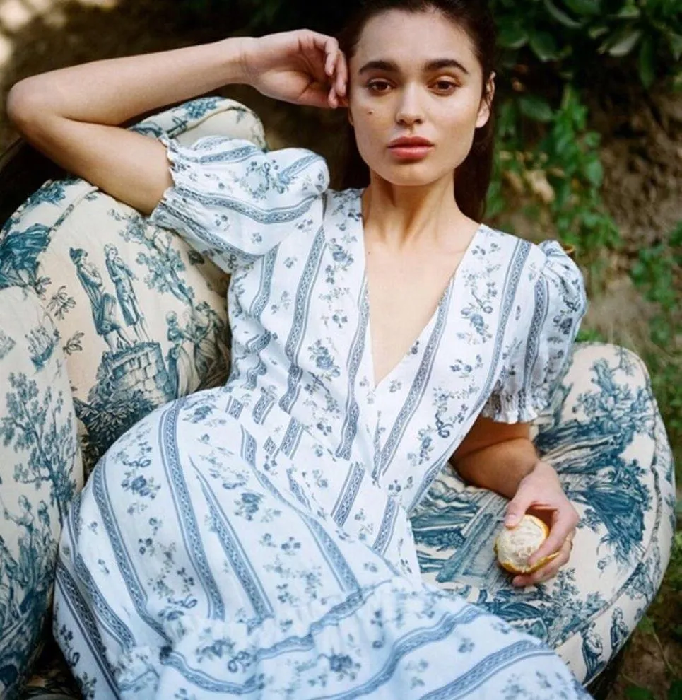 NWT Reformation Veronika Linen Dress Size Small - Image 5