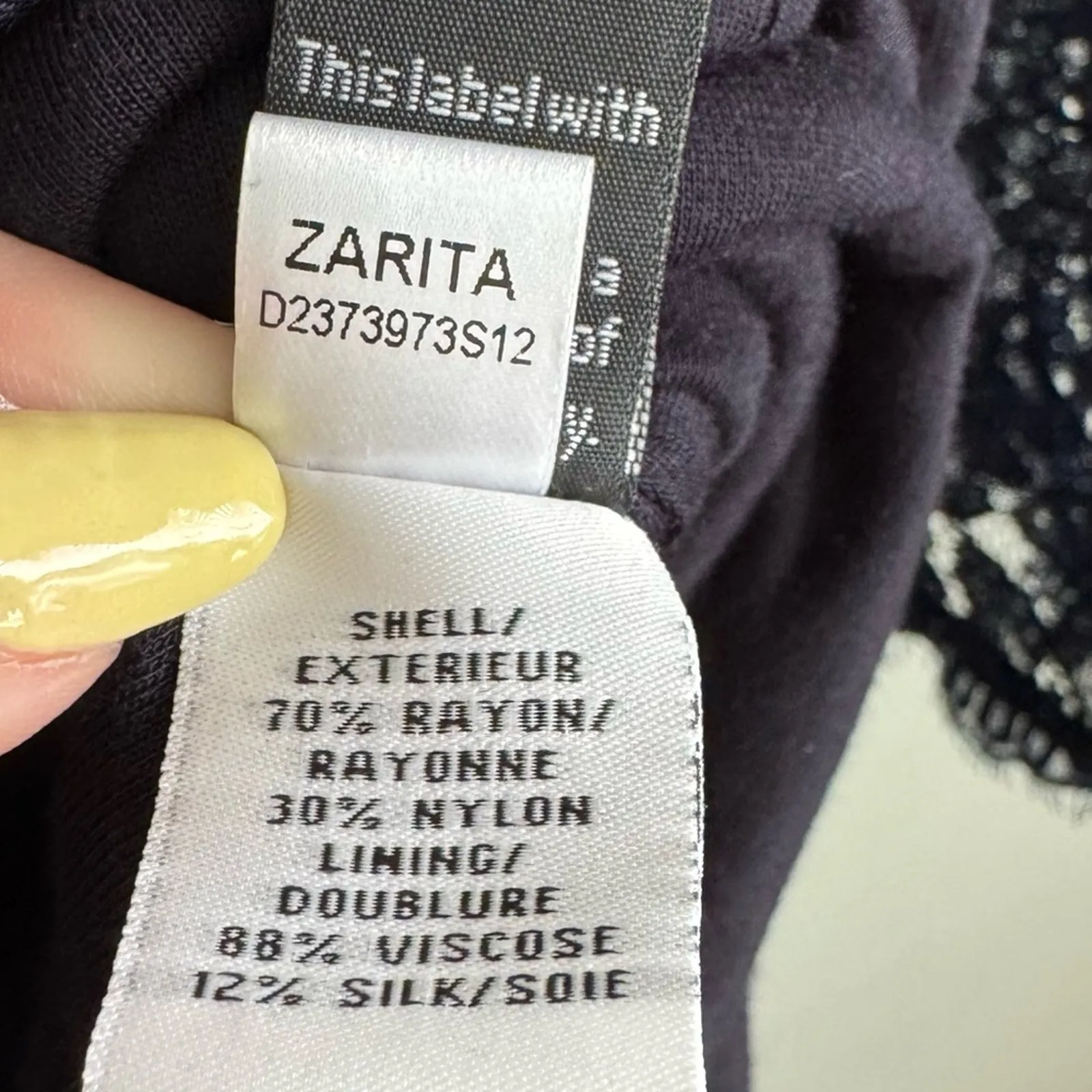 Diane Von Furstenberg Zarita Lace Dress in Navy Blue Size 14 - Image 7