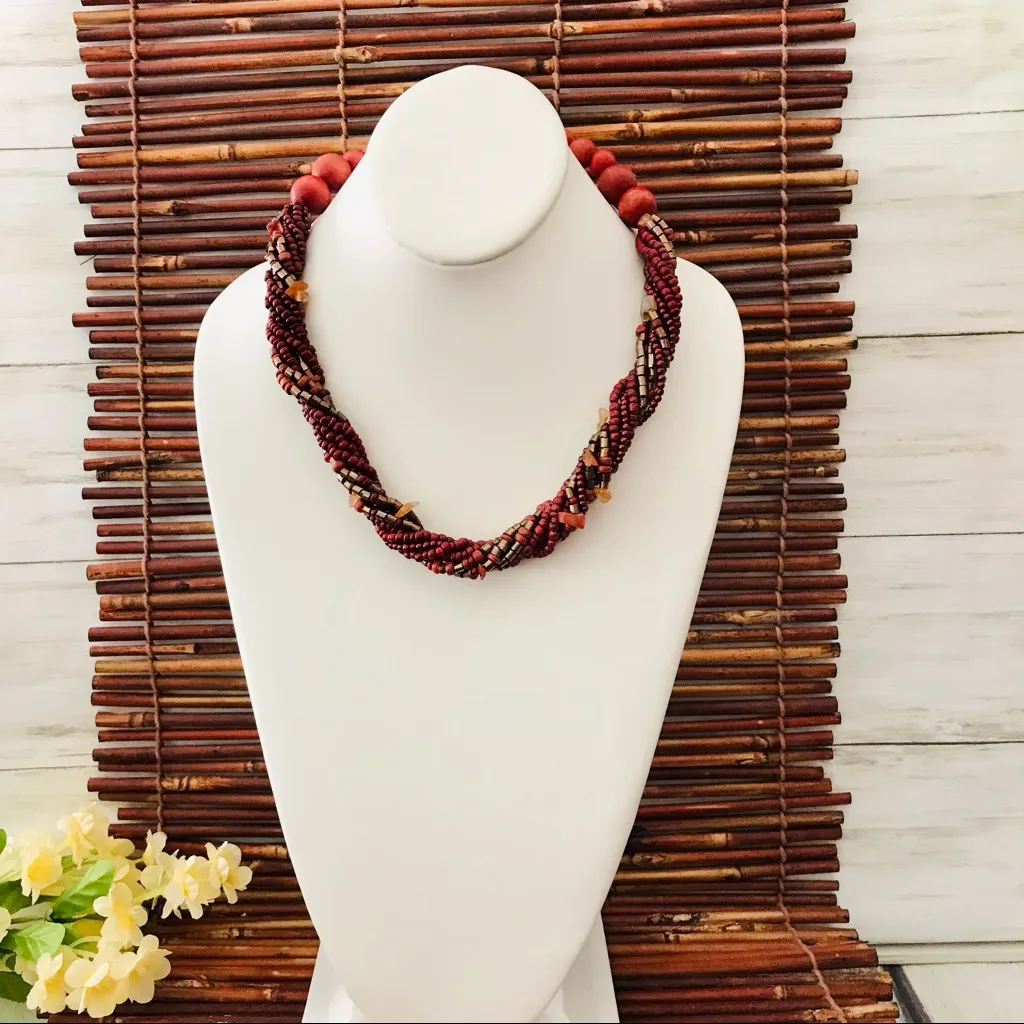 Coldwater Creek  Rustic Bead Necklace - Image 2