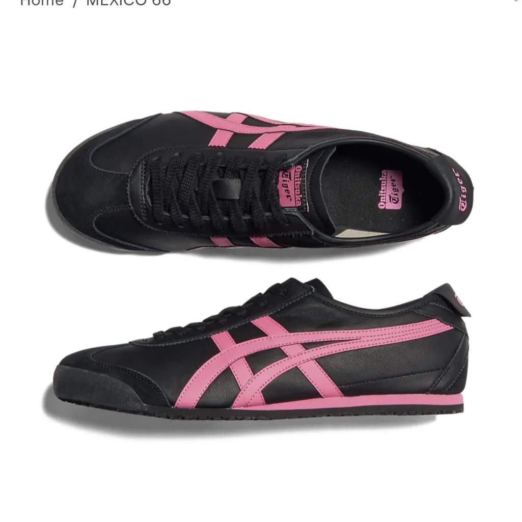 Onitsuka Tiger MEXICO 66 Unisex COLOR BLACK / DRAGON FRUIT size M 5 W 6.5 NIB - Image 8