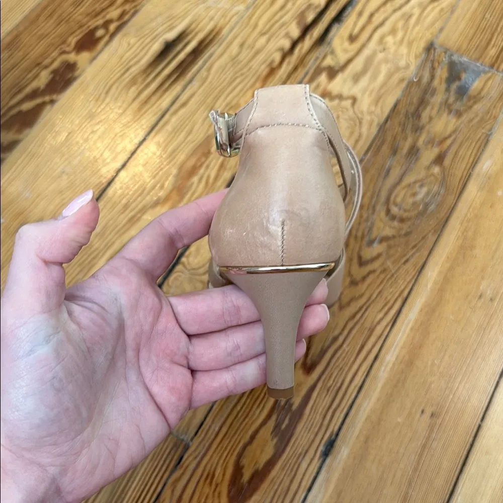 Alex Marie Tan Heels with Ankle Straps - Image 7