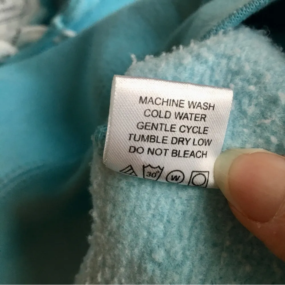 Martha’s Vineyard Crew Collegiate Sweatshirt Hoodie, Aqua Blue, White, Size S Blue - Image 6