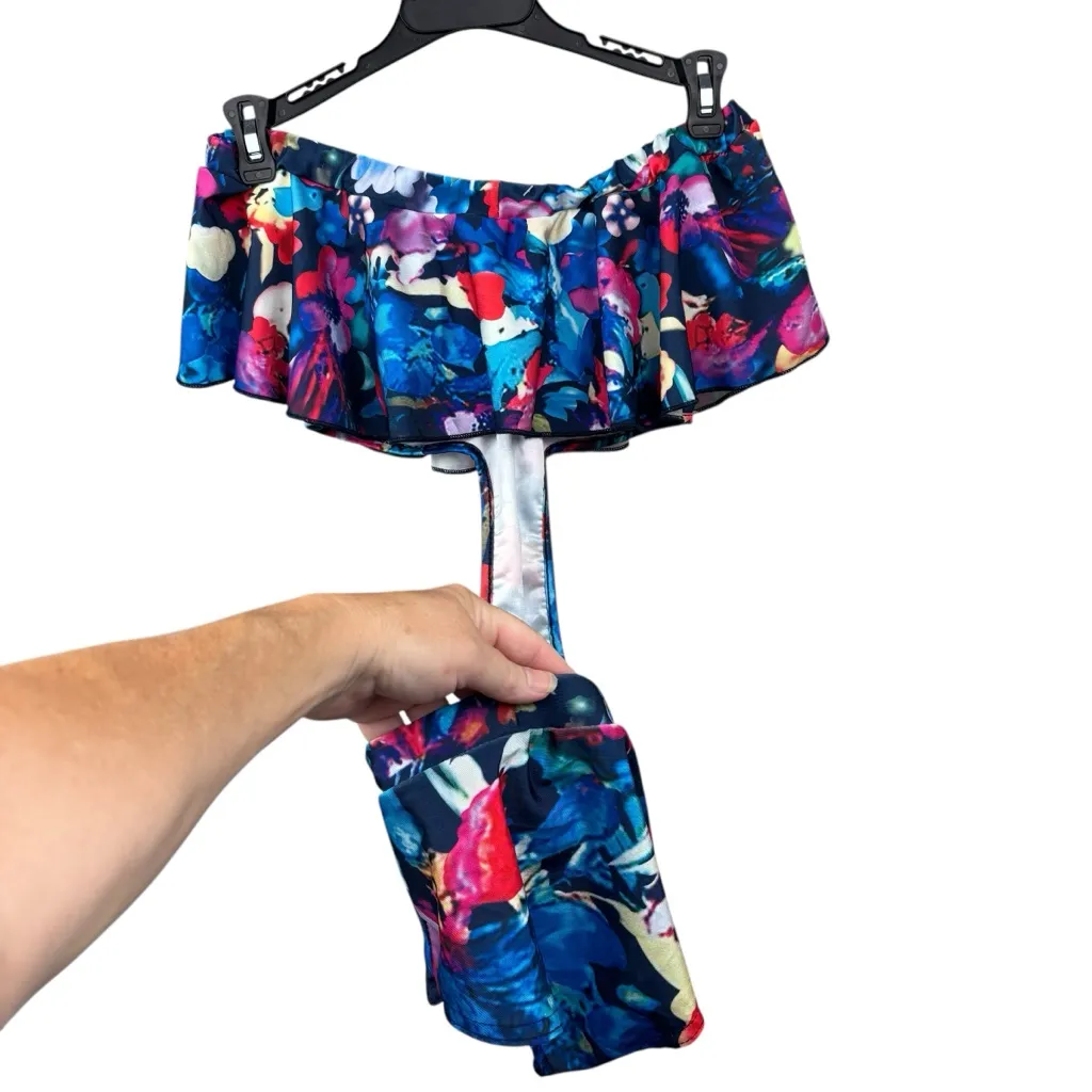 Floral monokini, size Small, beach vacation resort wear sexy summer outdoors NWT Multiple - Image 4