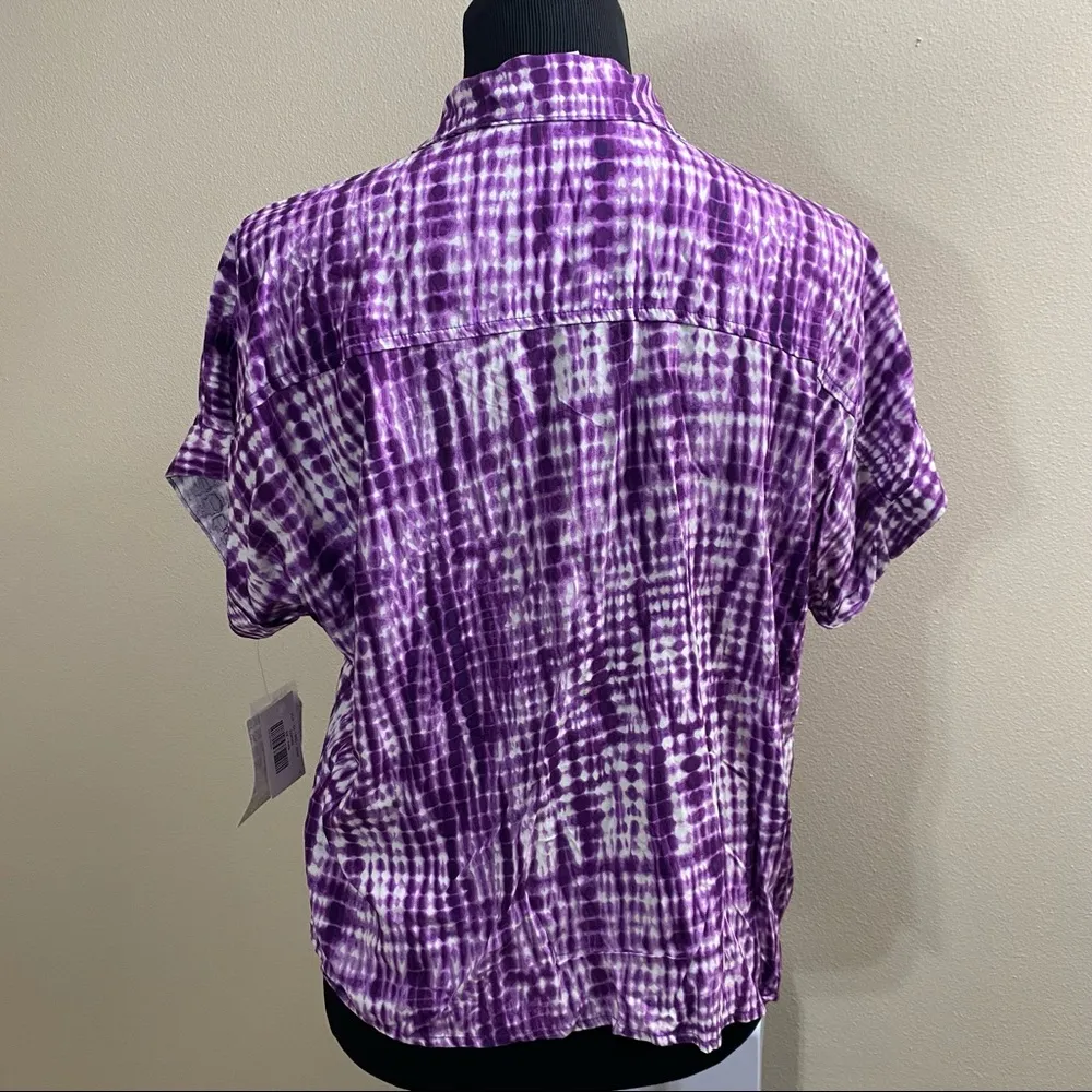 LuLaRoe Purple & white tie dye  Amy - Image 3