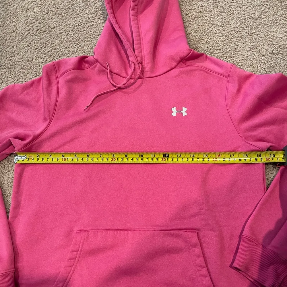 Women's Junior UNDER ARMOUR pink pullover hooded sweatshirt - Image 6
