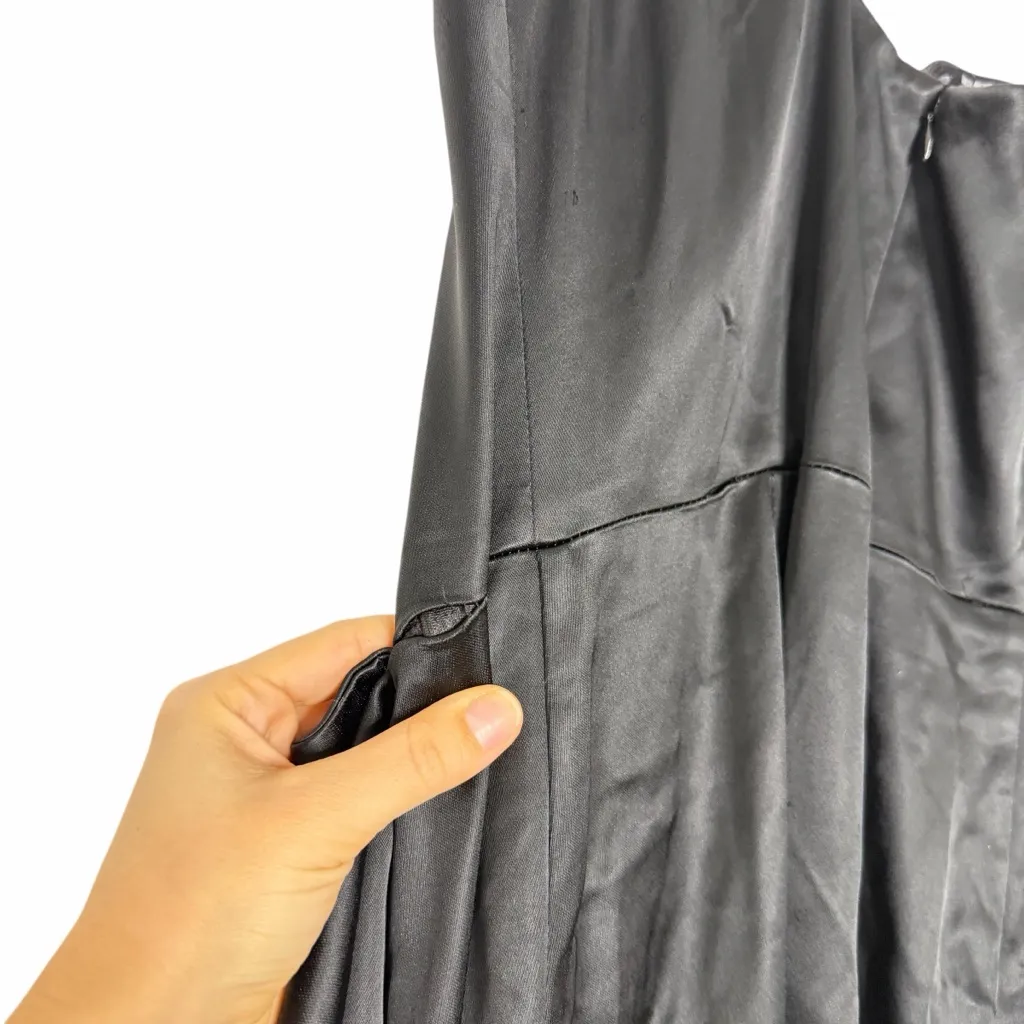 Dress The Population Gabrielle Dress Black Satin - Image 3