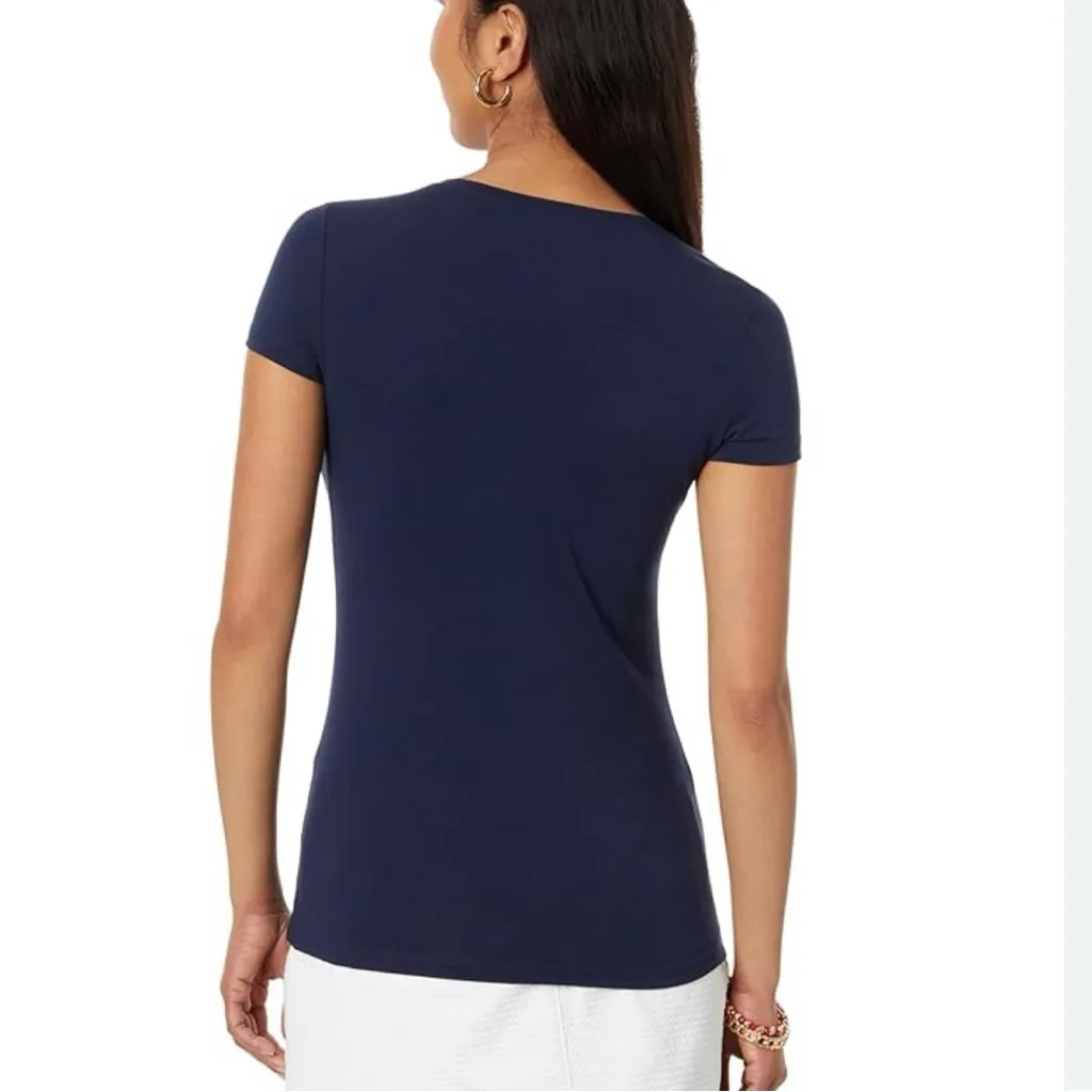 Lilly Pulitzer Michelle V- Neck Tee- NWOT - Image 2