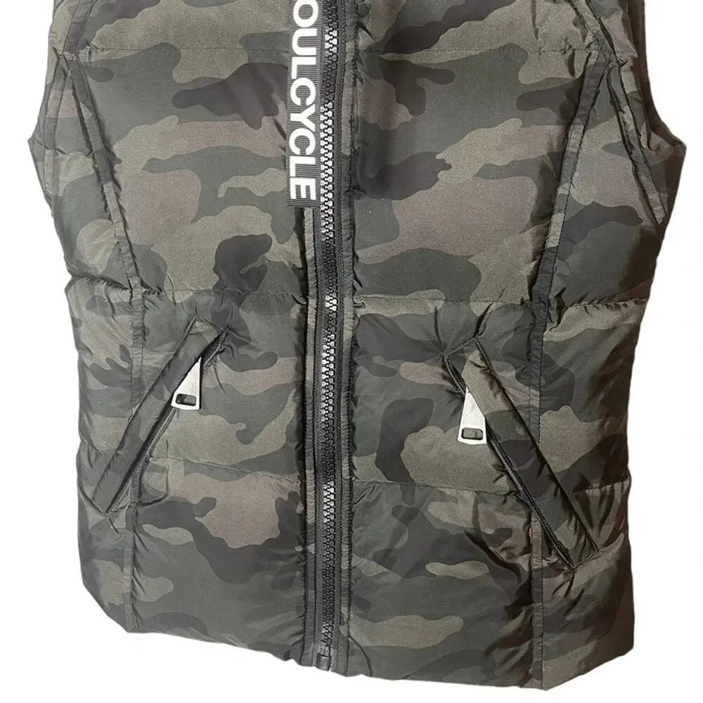 Soulcycle Women’s Sam Puffer Vest Size Small in Camo New NWT Retail $298 - Image 5