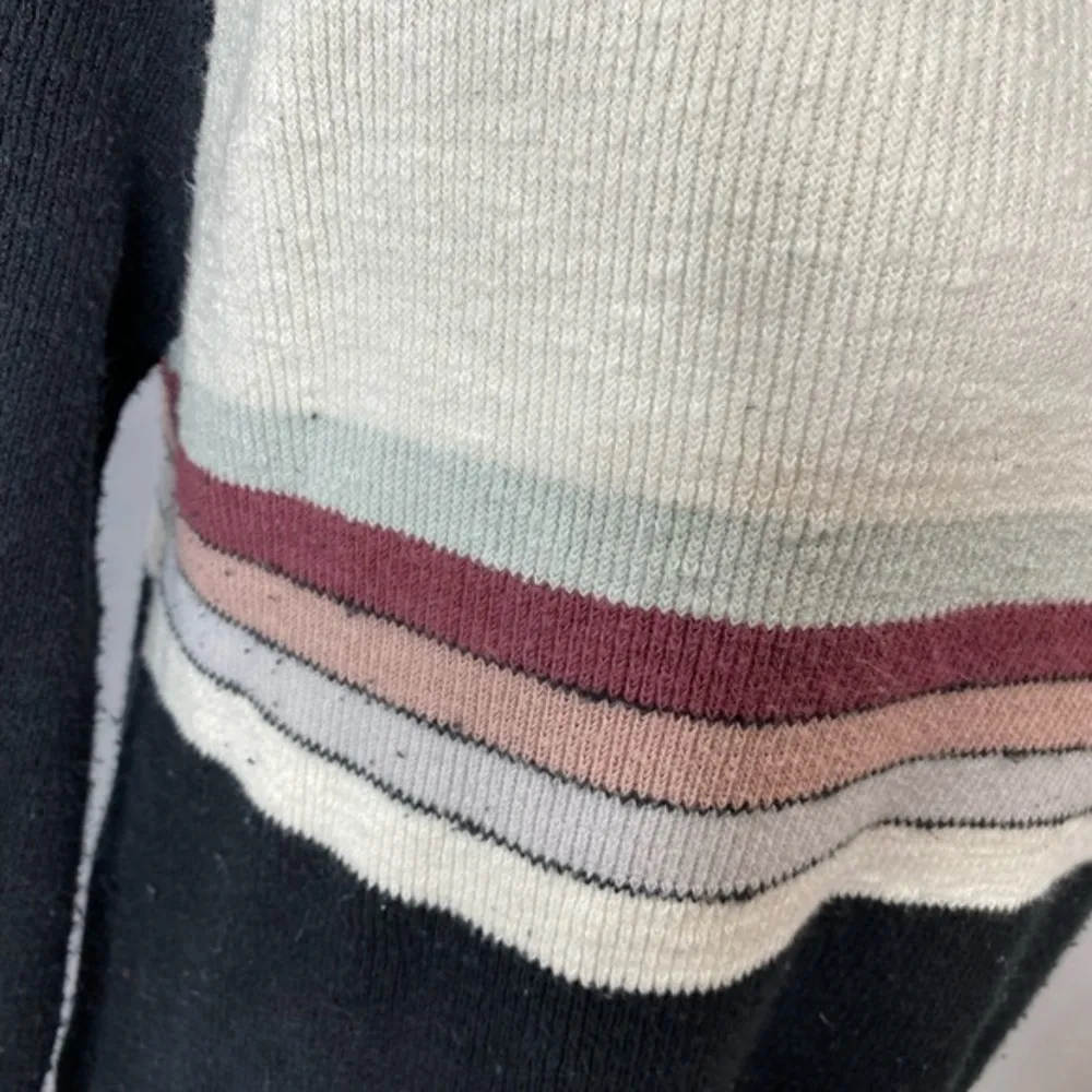 Free People linen blend color block mini sweater dress size small - Image 5