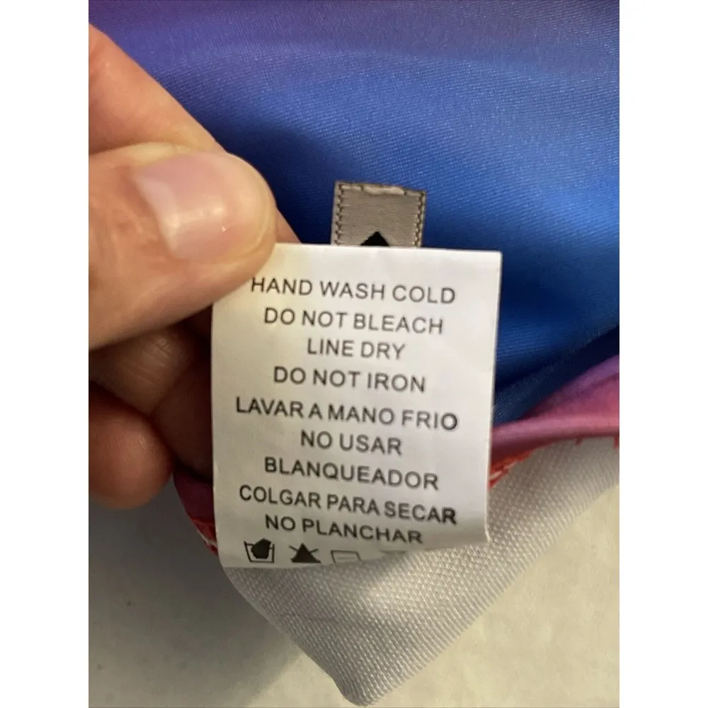 HeartSoul Women's Bikini Sz Medium Swimsuit One piece Padded Open Back Cut Side - Image 12