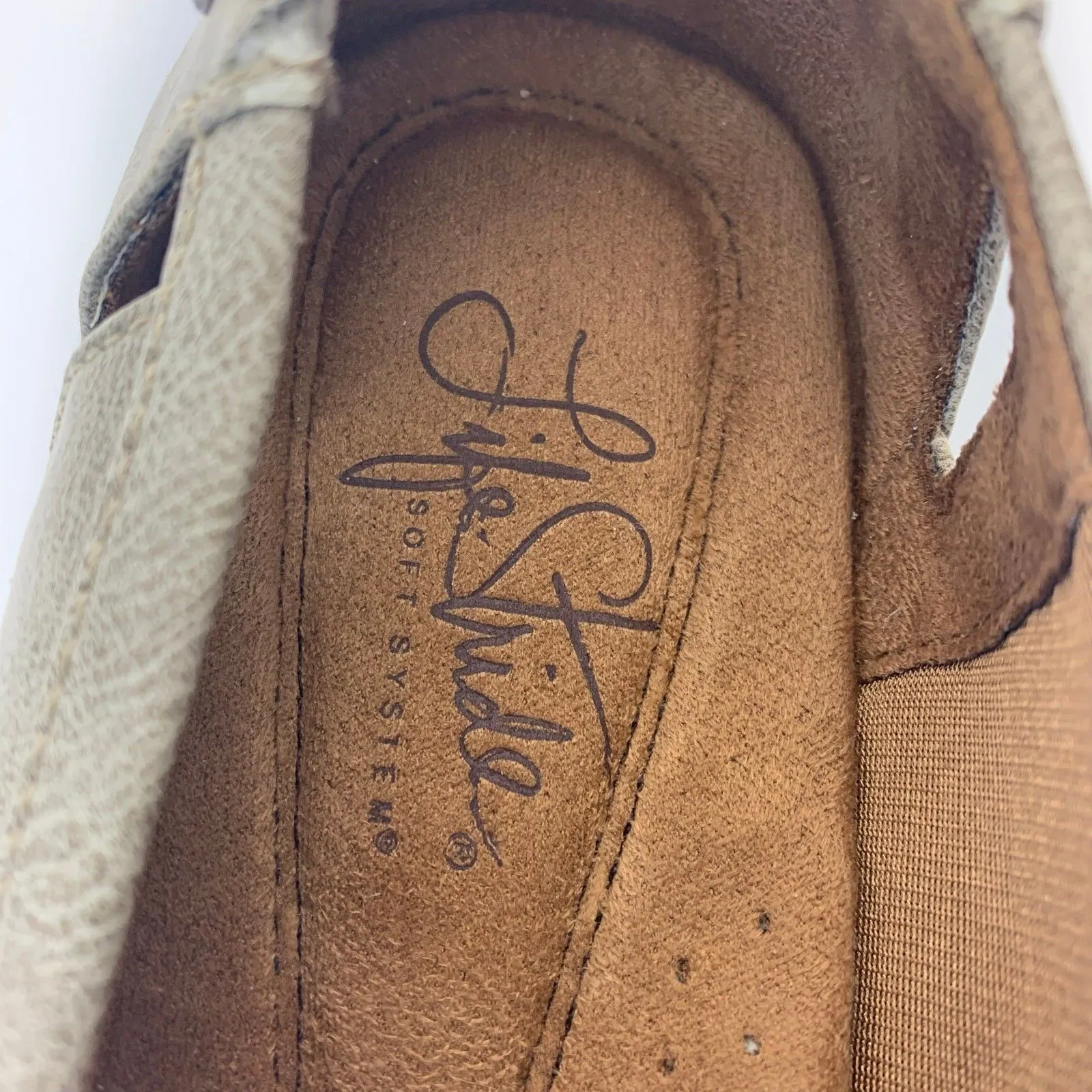 LIFE STRIDE DIVERSE FLAT BALLERINA SHOE WOMENS SIZE 8 M BROWN TAUPE - Image 6