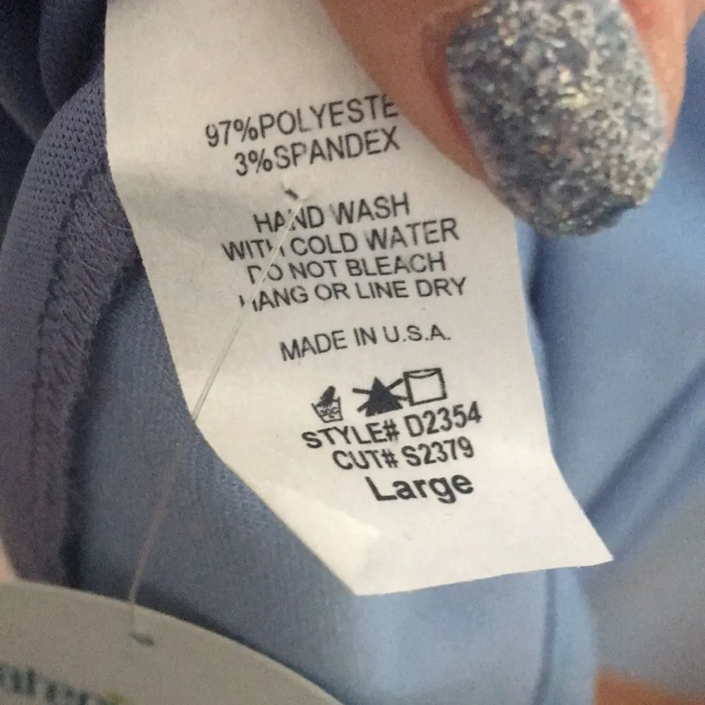 Material Girl • Light Blue Sage MIDI Racerback Dress Size Large - Image 8